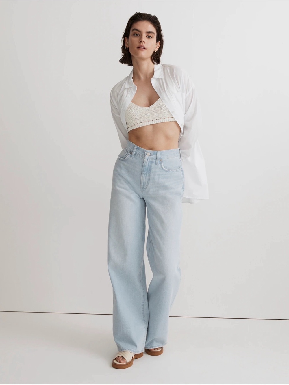 Madewell -Alesio Wash Super Wide Leg Jeans